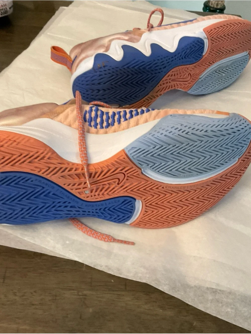 Nike Giannis Immortality Orange/Blue Basketball Shoes CZ4099-800 Mens Sz 8.5